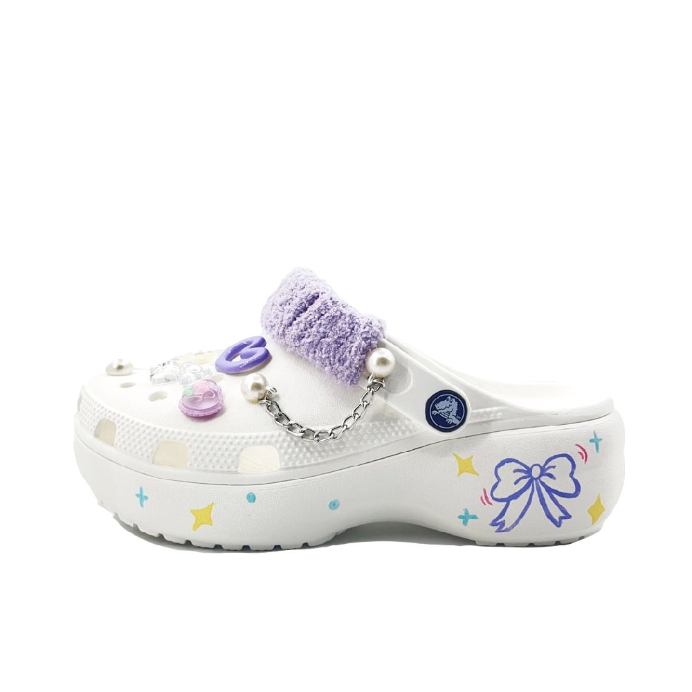 Crocs Classic Platform Clog Clogs Unisex White