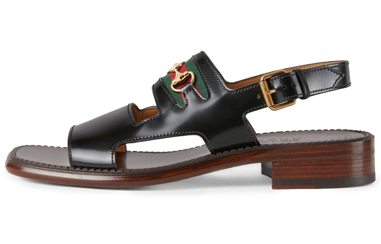 GUCCI Beach Sandals Men's Black