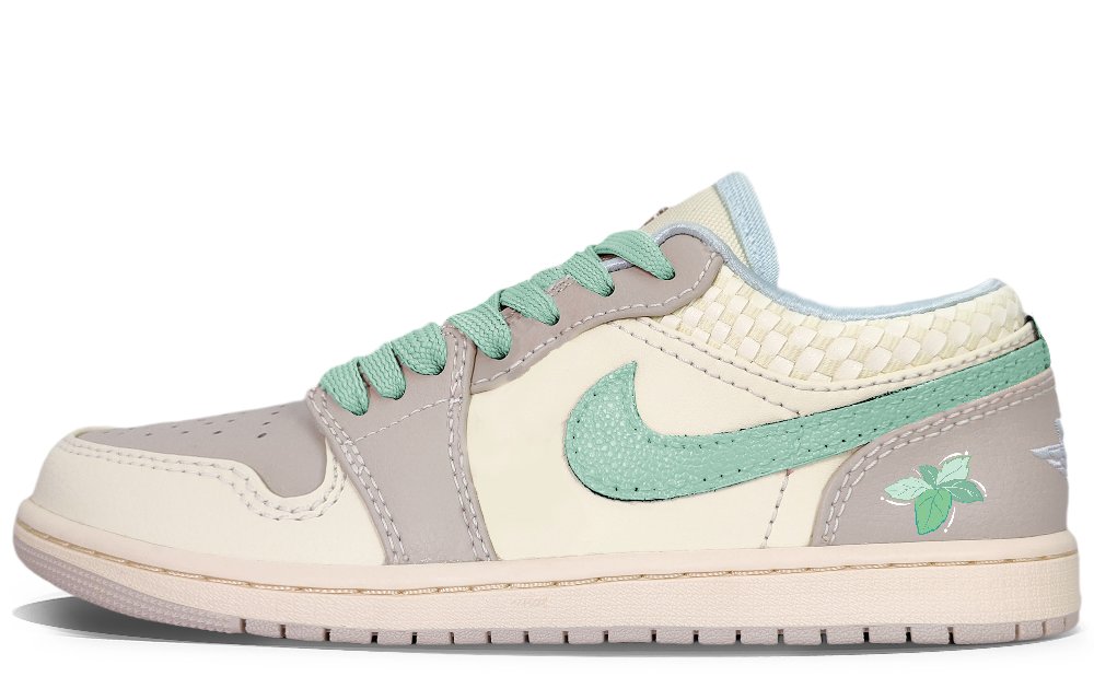 Jordan Air Jordan 1 YDCC Mint Abrasion Resistant Low Top Vintage Basketball Shoes Unisex Mint Green