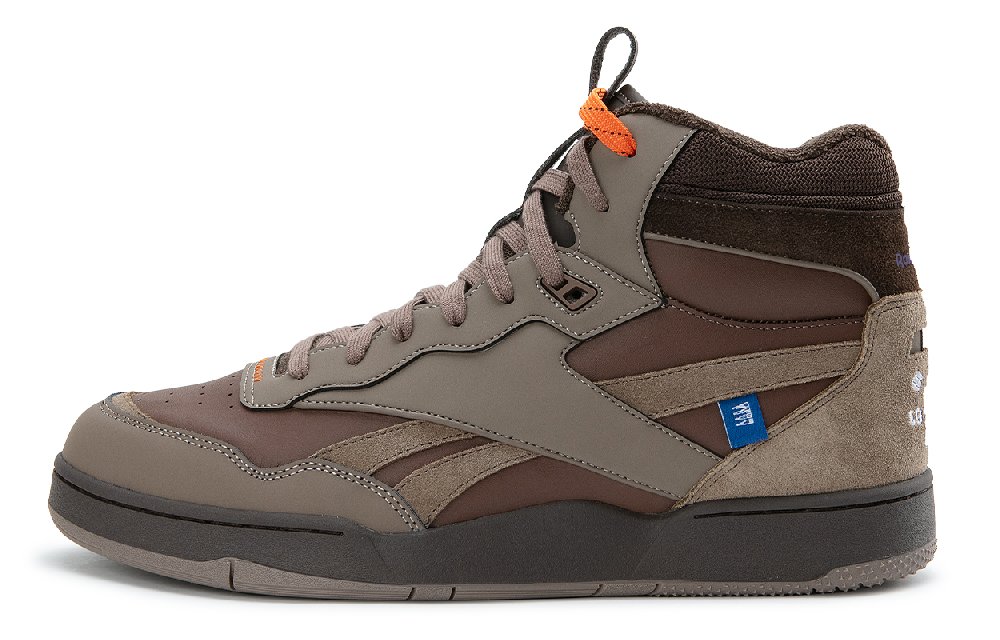Nautica x Reebok BB4000 II MID Sports Mid-Top Vintage Basketball Shoes Unisex Brown