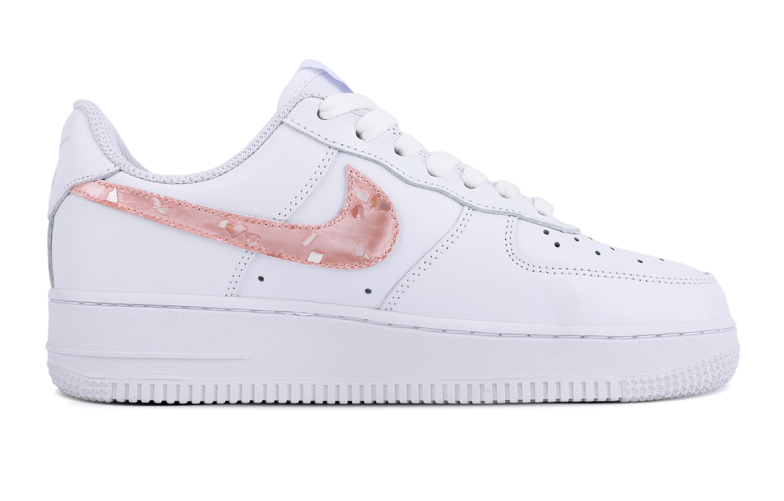Nike Air Force 1 Abrasion Resistant Low top Skateboard Shoes Women's White Pink купить в интернет-магазине Yoocart с быстрой доставкой по России.