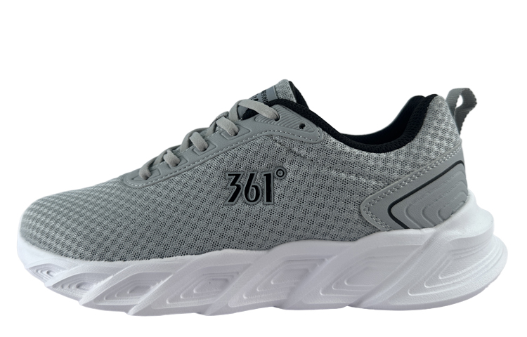 361° Lightweight And Breathable Low Top Running Shoes Men's Gray Black