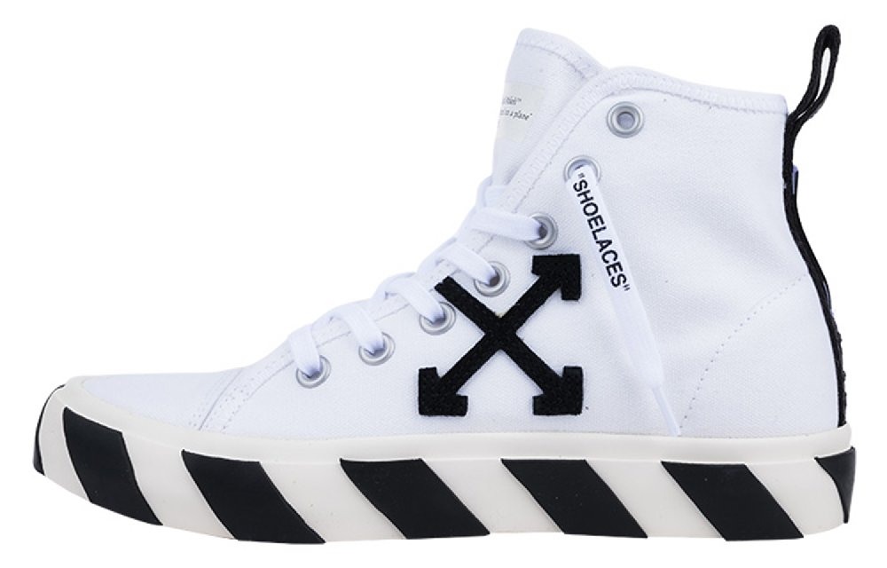 OFF WHITE Vulcanized Mid Top White Black