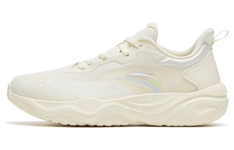 Anta Milk Sugar Shock Absorbers Slip Resistant Abrasion Resistant Low top Training Shoes Women's Ecru