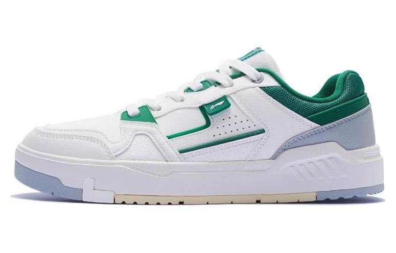 LiNing ACE V2 Anti-Slip Wear-Resistant Low-Top Skateboard Shoes Women's White Green