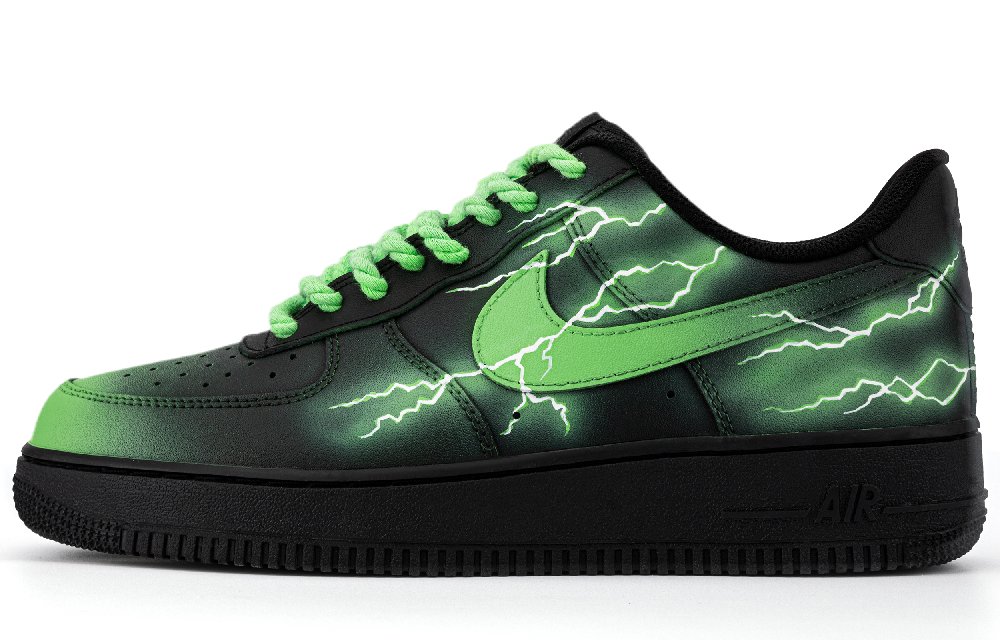 Nike Air Force 1 Anti-Slip And Wear-Resistant Lightweight Low-Top Skateboard Shoes Unisex Black Pink