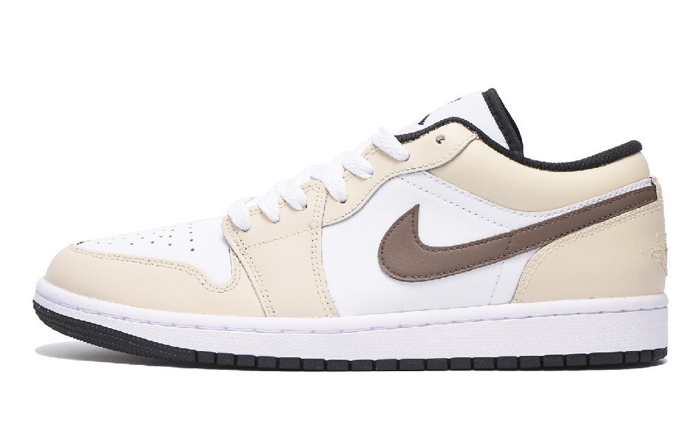 Jordan Air Jordan 1 Chestnut Anti-Slip Wear-Resistant Low-Top Vintage Basketball Shoes Men's Apricot