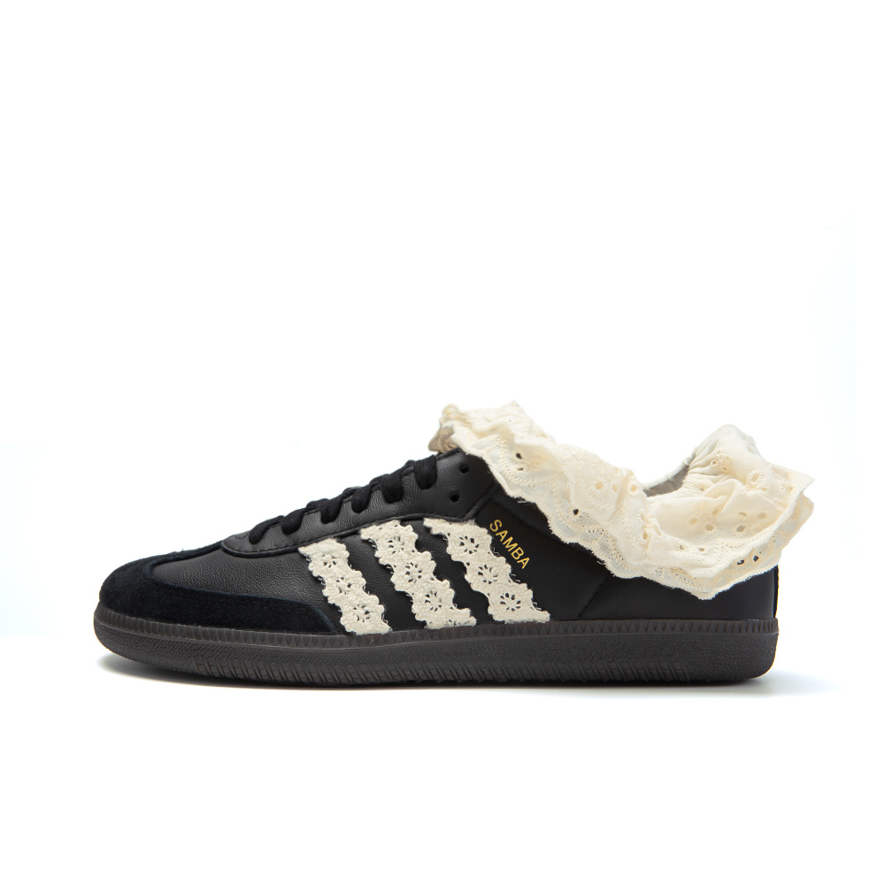 Adidas Originals Samba Ballet Girl, Amber Slip Resistant Cushioning Low Top Skateboard Shoes Unisex Black