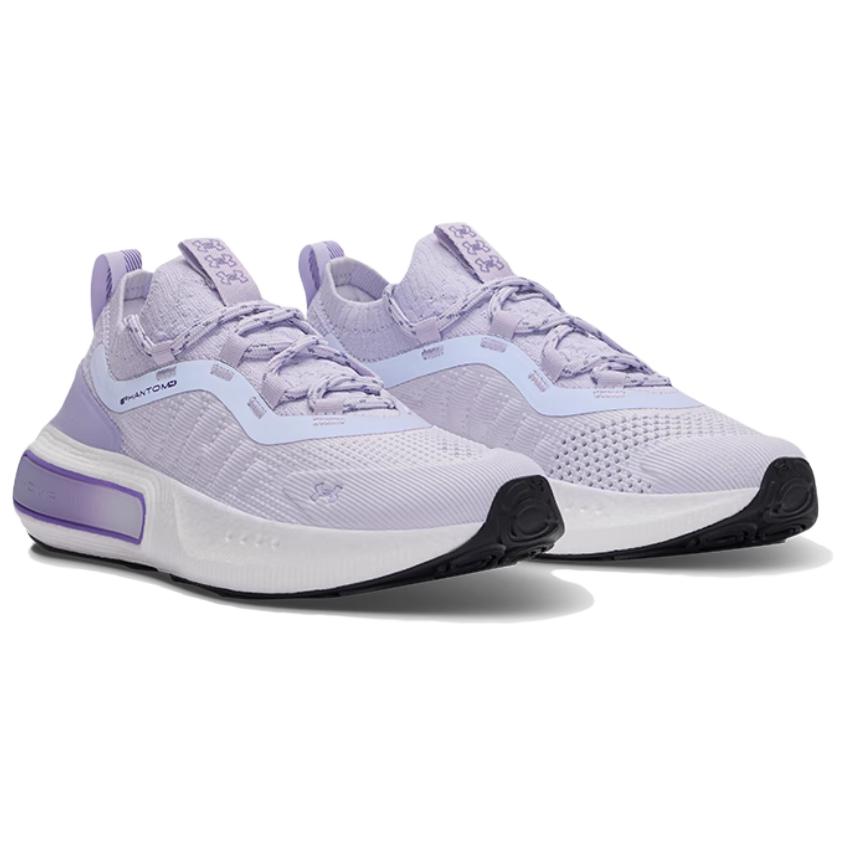 Under Armour Phantom 4 Anti-Slip Wear-Resistant Low-Top Casual Shoes Women's Light Purple