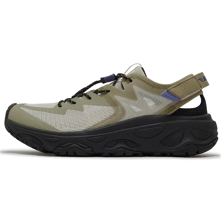 361° Slip Resistant, Abrasion Resistant, Breathable Low Top Casual Running Shoes Men's Tea Stem Green