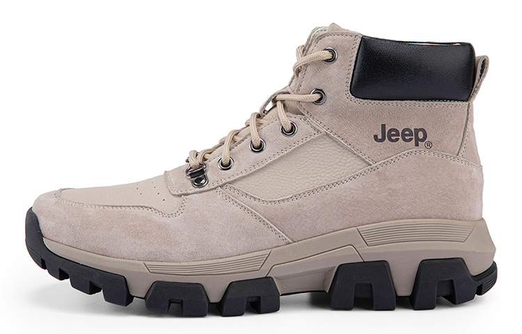 Jeep High Top Outdoor Shoes Men's Sand
