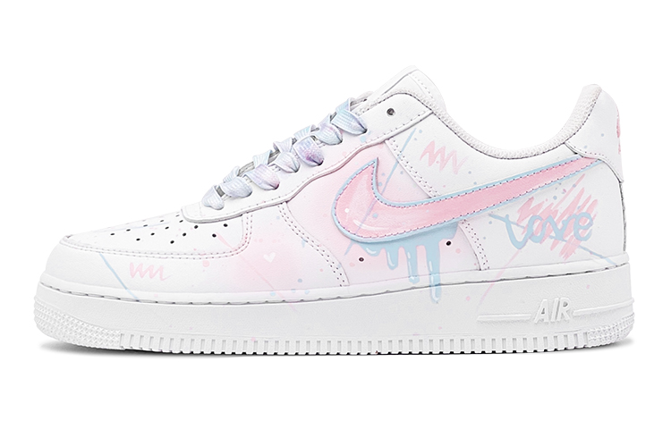 Nike Air Force 1 Low Air Force 1 Low Top Skateboard Shoes Men's Pink Blue купить в интернет-магазине Yoocart с быстрой доставкой по России.