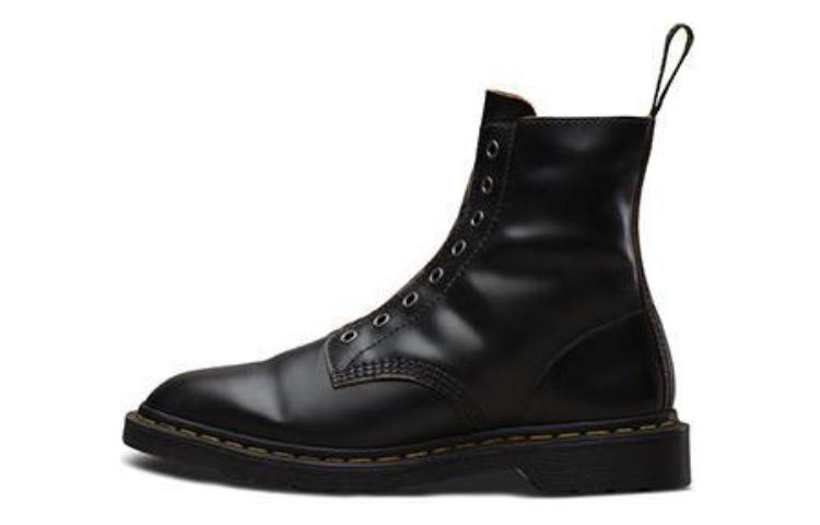 Dr. Martens 1460 Laceless Martin Boots Couple Style Black