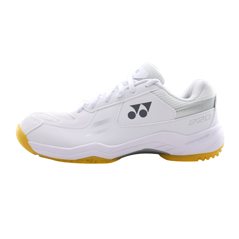 YONEX Power Cushion Coverage Wear-Resistant Cushioning Breathable Low-Top Badminton Shoes Unisex White Silver