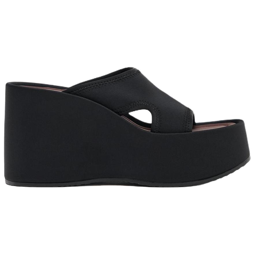 ZARA Abrasion Resistant Slide Slippers Women's Black купить в интернет-магазине Yoocart с быстрой доставкой по России.