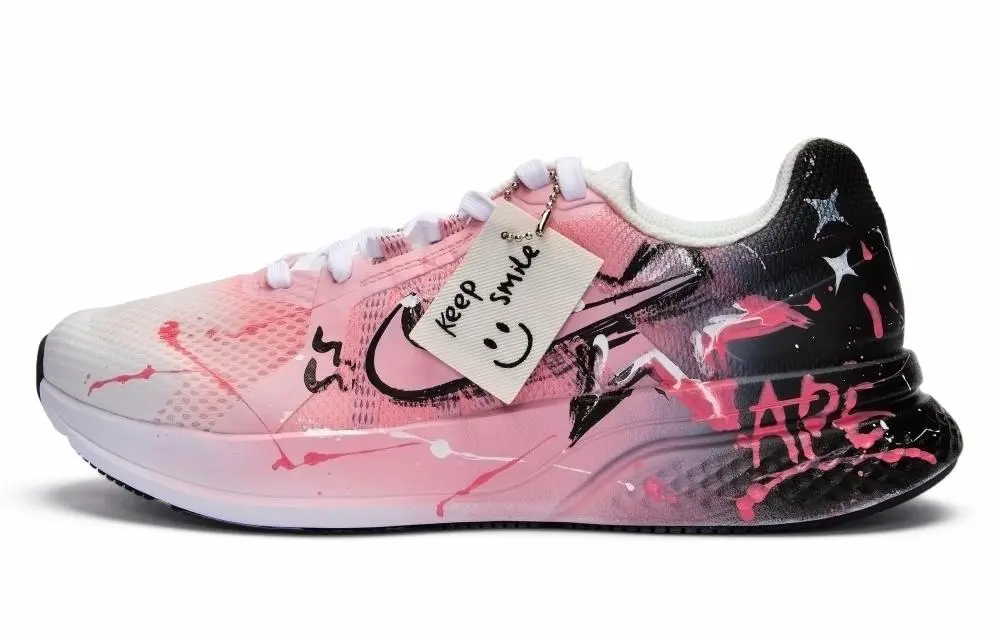 Nike Run Swift 2 Abrasion Resistant Breathable Low top Running Shoes Men's Black Pink