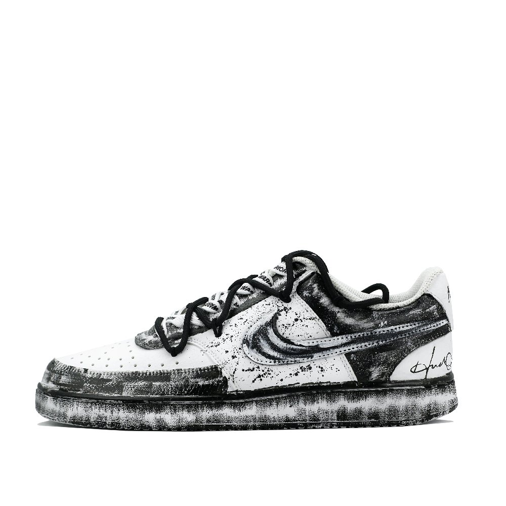 Nike Court Vision 1 Skateboard Shoes Men Low Top Black