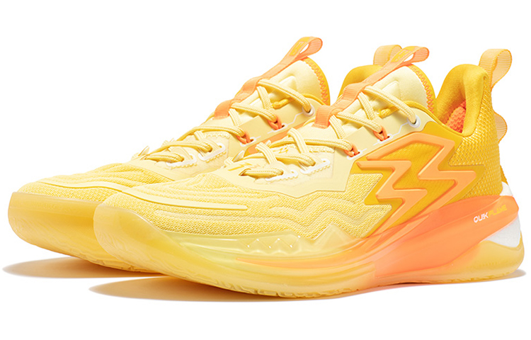 361° Big3 3.0 Pro Orange Soda Durable Breathable Low-Top Basketball Shoes Yellow