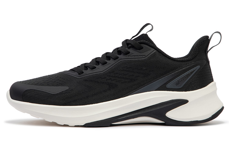 361° Sharp Tooth Collection Slip Resistant, Abrasion Resistant, Breathable Low Top Running Shoes Women's Black White