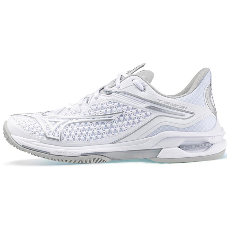 Mizuno Wave Exceed Tour 6 Anti-Slip Wear-Resistant Low-Top Tennis Shoes Unisex White