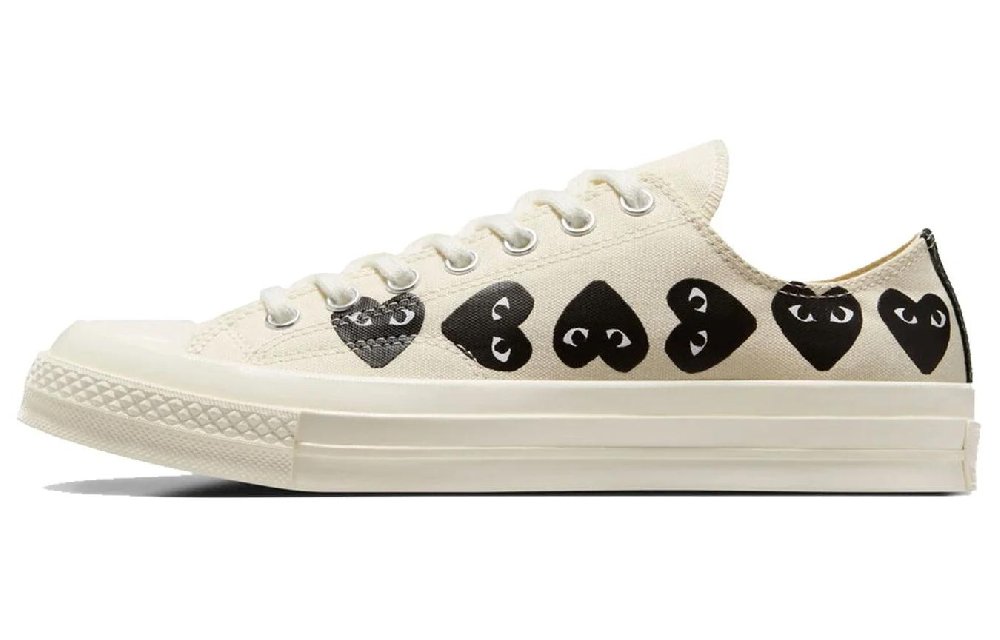 Converse X Comme Des Garcons Play Chuck 70 Low 'Multi Heart   White Black'