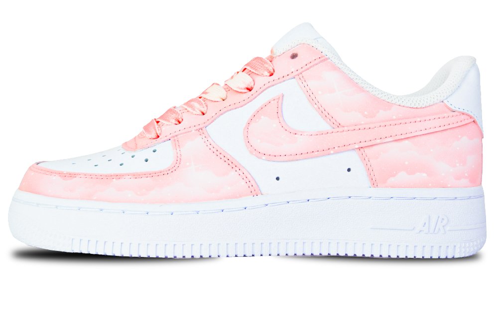 Nike Air Force 1 Anti-Slip And Wear-Resistant Lightweight Low-Top Skateboard Shoes Women's Pink White