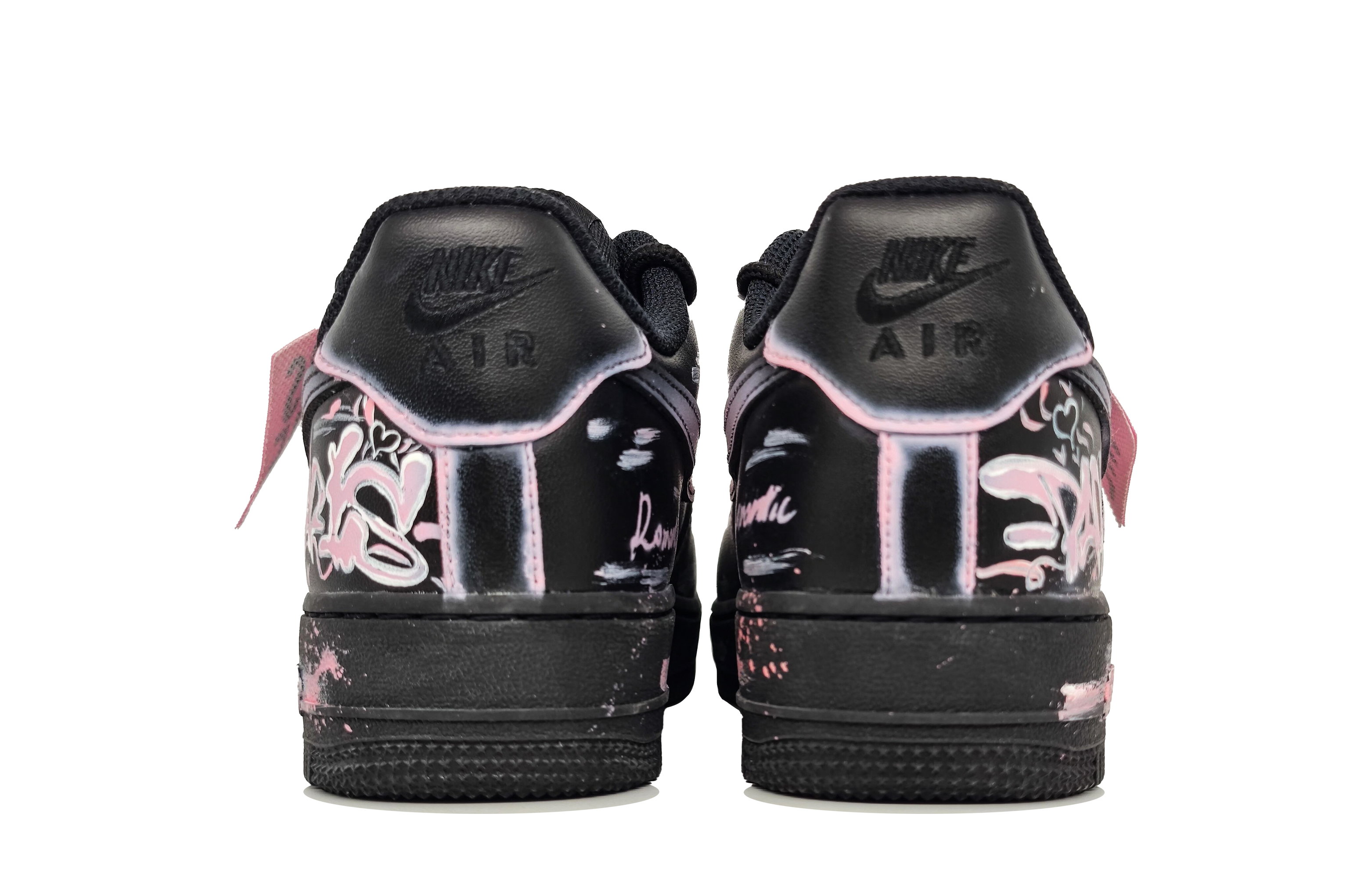Nike Air Force 1 Abrasion Resistant Low top Skateboard Shoes Unisex Black Pink купить в интернет-магазине Yoocart с быстрой доставкой по России.