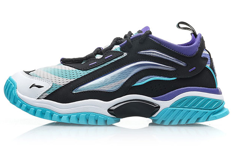 LiNing Aurora Skywalk Bad Five Xlarge Cushioned Slip-Resistant Low-Top Sports Casual Shoes Men's Blue Black