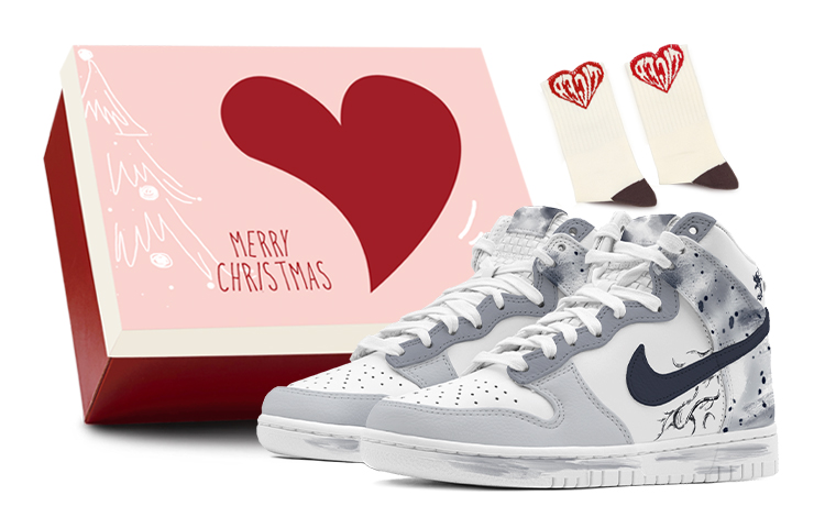 Nike Dunk Skateboard Shoes Unisex High-Top Gray