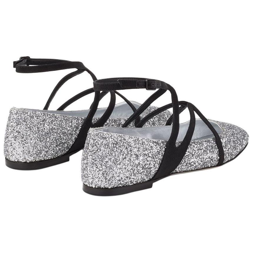 Jimmy Choo Astoria Casual Single Shoes Women's Silver