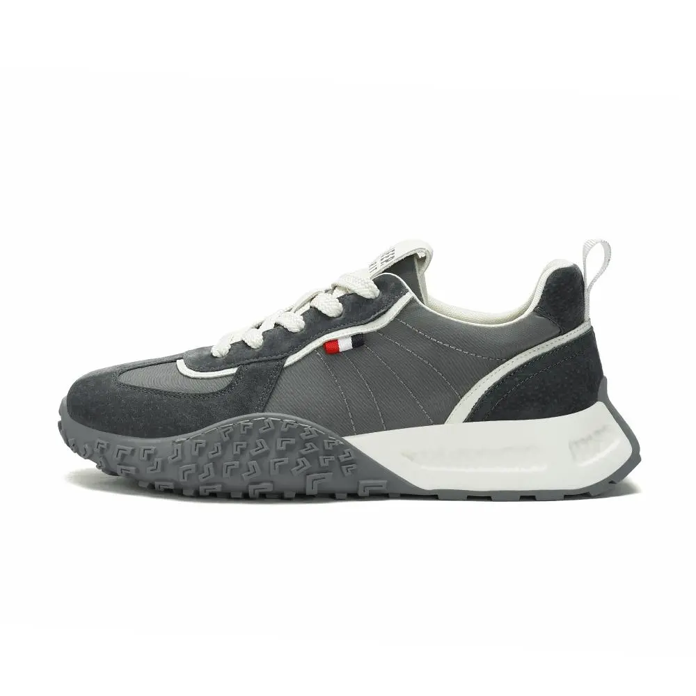JEEP SPIRIT Abrasion Resistant Coverage Cushioning Mid top Casual Shoes Men's Time Gray
