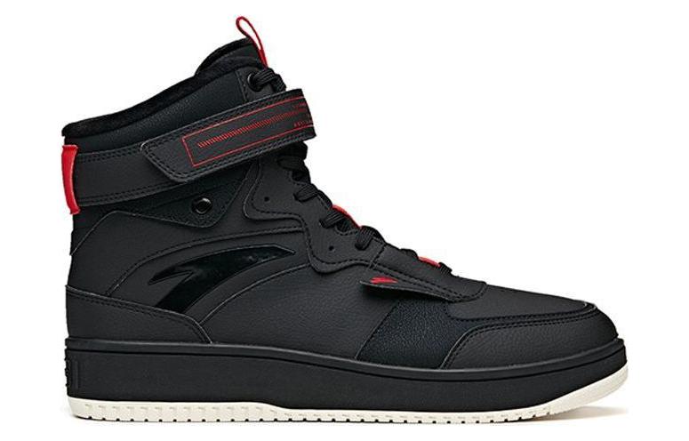 Anta High top Skateboard Shoes Men's Black Red