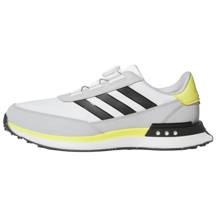 Adidas S2G SL BOA Anti Slip Wear Resistant Low Top Golf Shoes Men's Gray Black Yellow