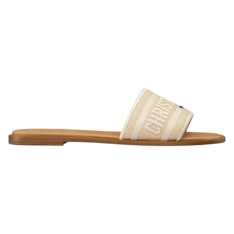 DIOR Dioriviera Slide Slippers Women's Beige