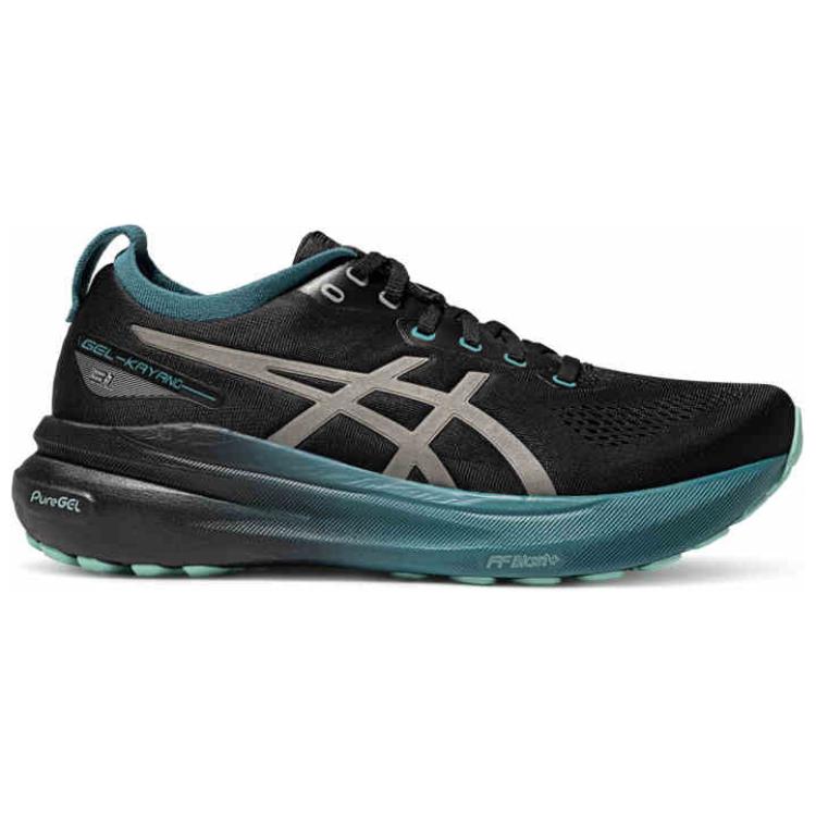 Asics Gel Kayano 31 Anti Slip Wear Resistant Low Top Running Shoes Men's Black Gray Color