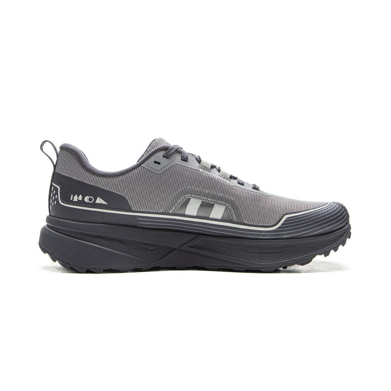 LiNing Cushioning, Abrasion Resistant, And Resilient Properties Low top Hiking Shoes Unisex Gray Black