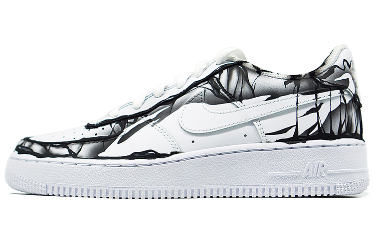 Nike Air Force 1 Air Force 1 Anti Slip Wear Resistant Low Top Skateboard Shoes Men's Black