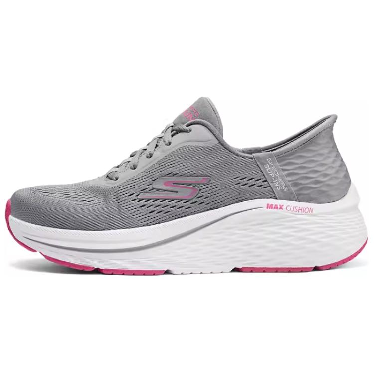 Skechers WOMEN'S GO Series Anti-Slip Wear-Resistant Low-Top Casual Running Shoes Women's Gray Pink
