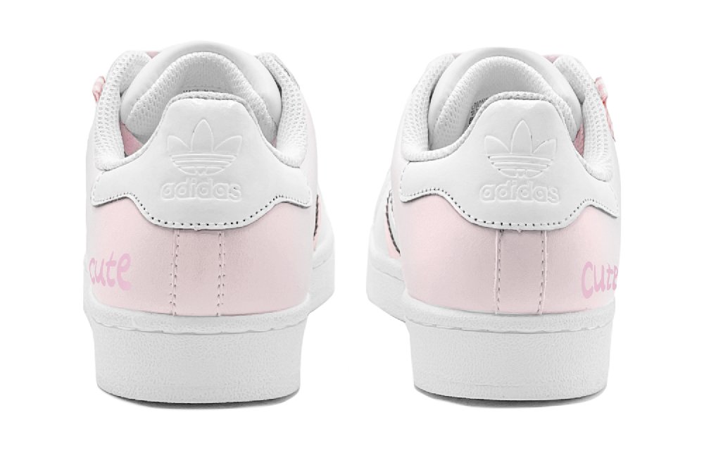 Adidas Originals SUPERSTAR Anti-Slip Wear-Resistant Low-Top Skateboard Shoes Unisex Pink White
