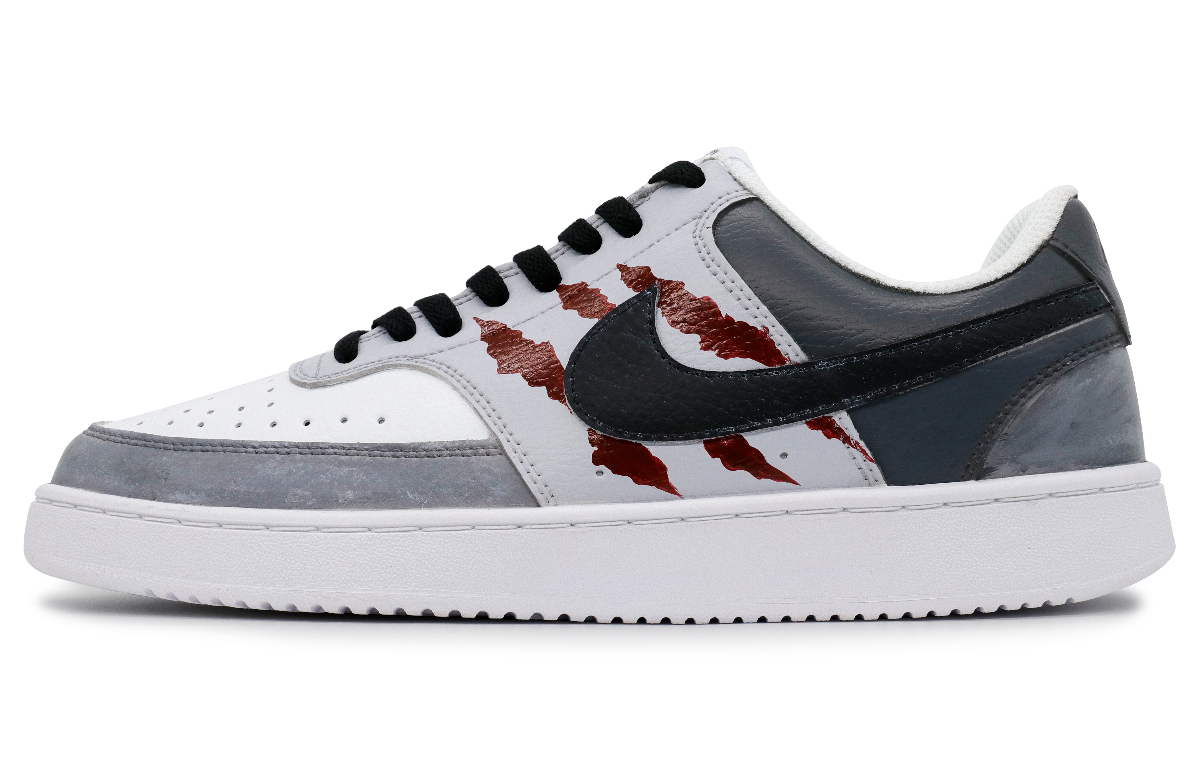 Nike Court Vision 1 Magic Claw Spirit, Blue Love Anti Slip Wear Resistant Low Top Skateboard Shoes Men's Black Gray купить в интернет-магазине Yoocart с быстрой доставкой по России.