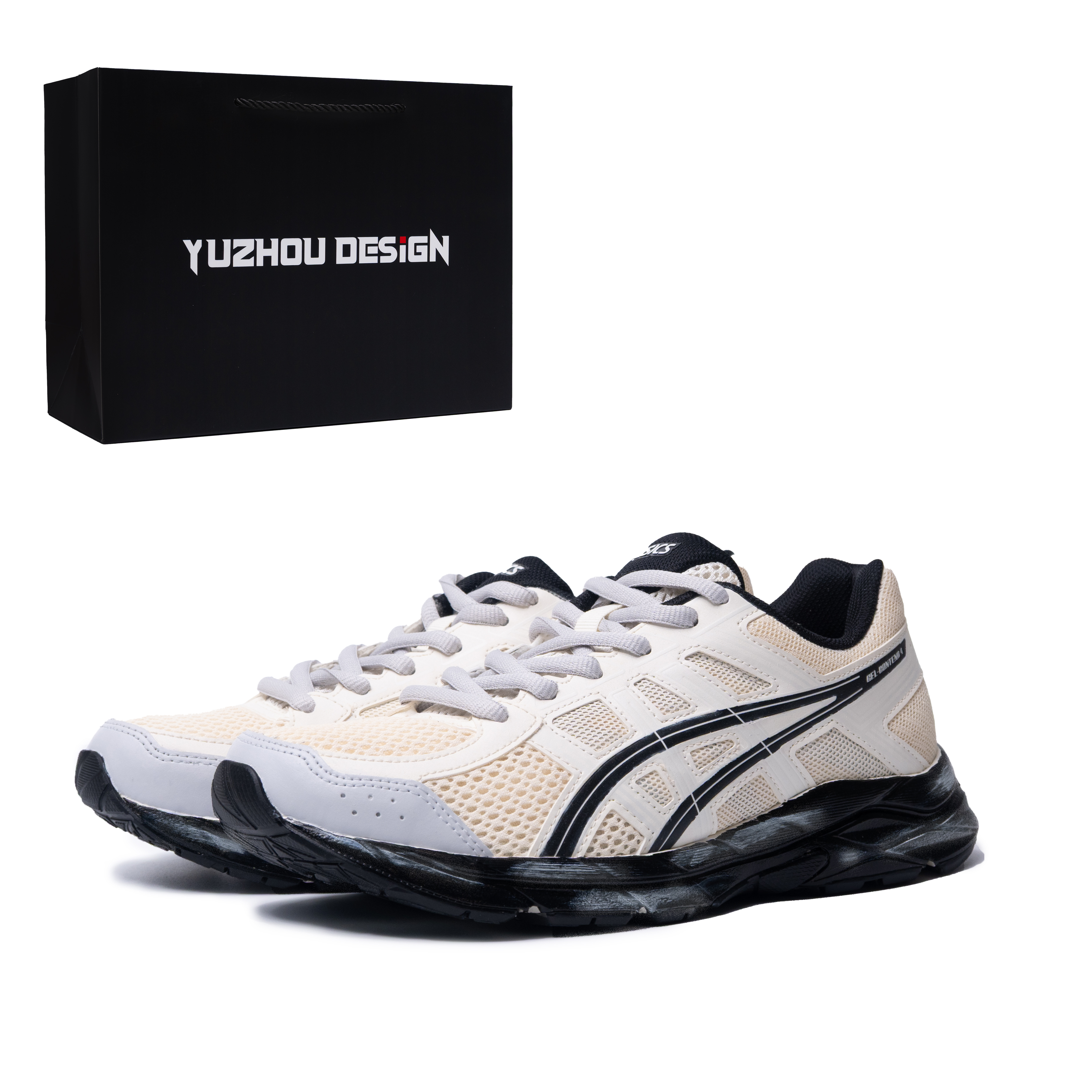ASICS Gel Contend 4 Cushioning, Wear Resistant Low top Running Shoes Unisex Beige Yellow