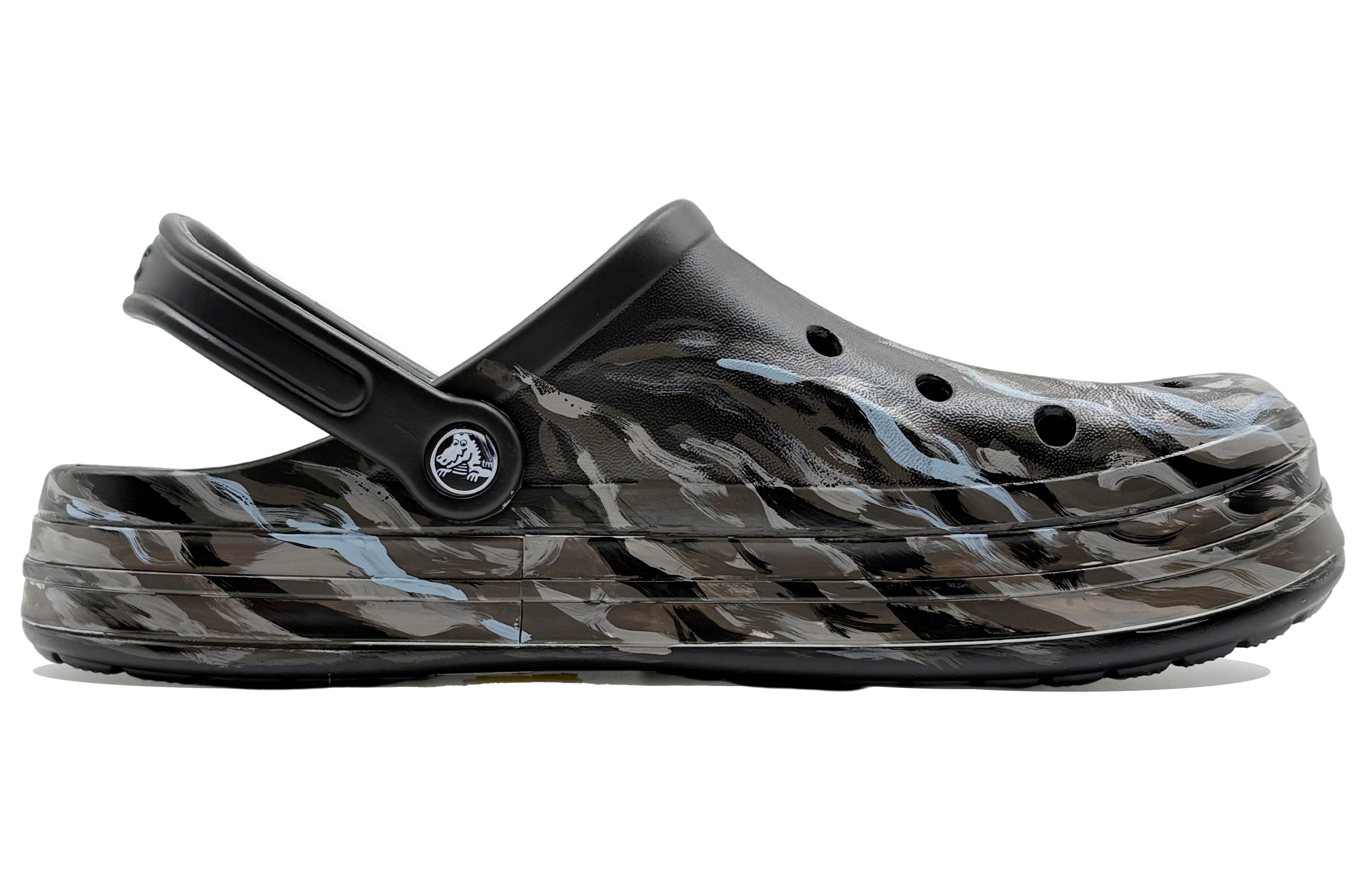 Crocs Bayaband He Sù Space, Shadow Crackle Clogs Unisex