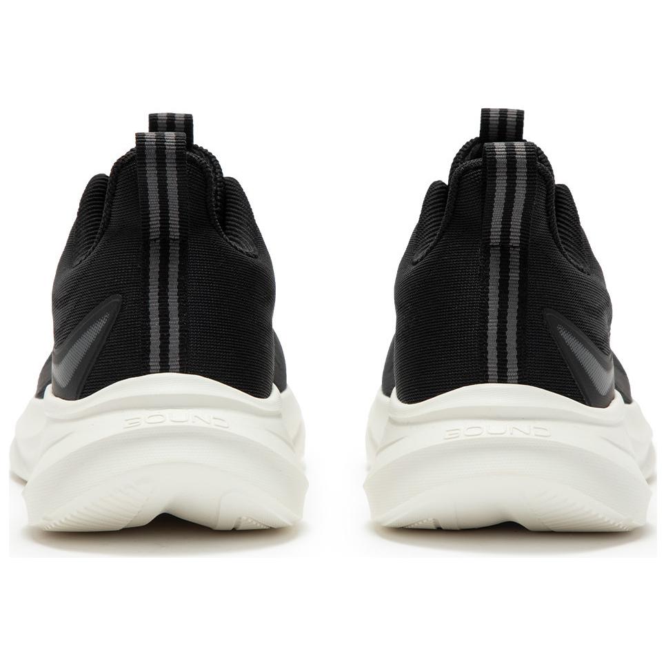 361° Anti Slip Wear Resistant Low Top Casual Running Shoes Men's Black White