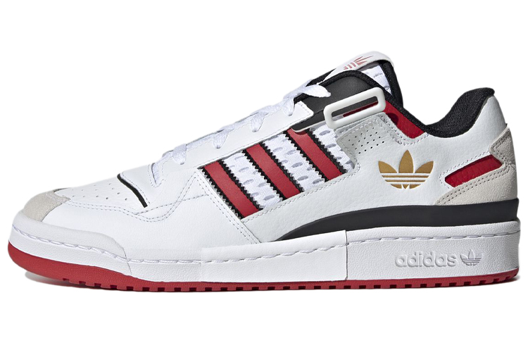 Forum Adidas Originals Exhibit Low 'White Scarlet'