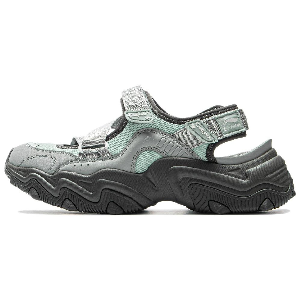 LiNing Cat Paw SANDAL Slip Resistant Breathable Abrasion Resistant River Trekking Shoes Women's Gray