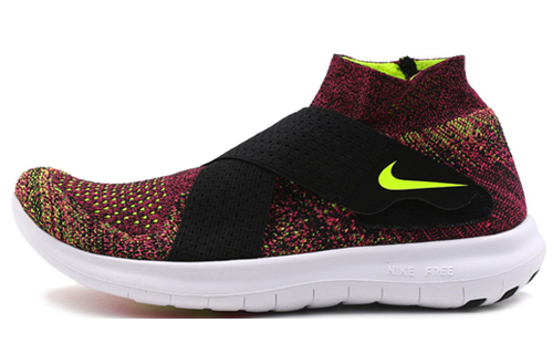 Nike Free Rn Motion Fk 2017 'Black Volt Racer Pink' Women's