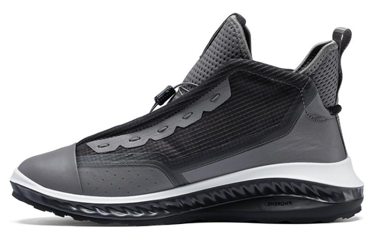 Ecco Fit For Action Casual Shoes Men Mid-Top Magnet Gray