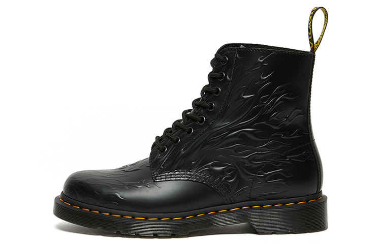 Dr.Martens Unisex 1460 Flames Martin Boots Black
