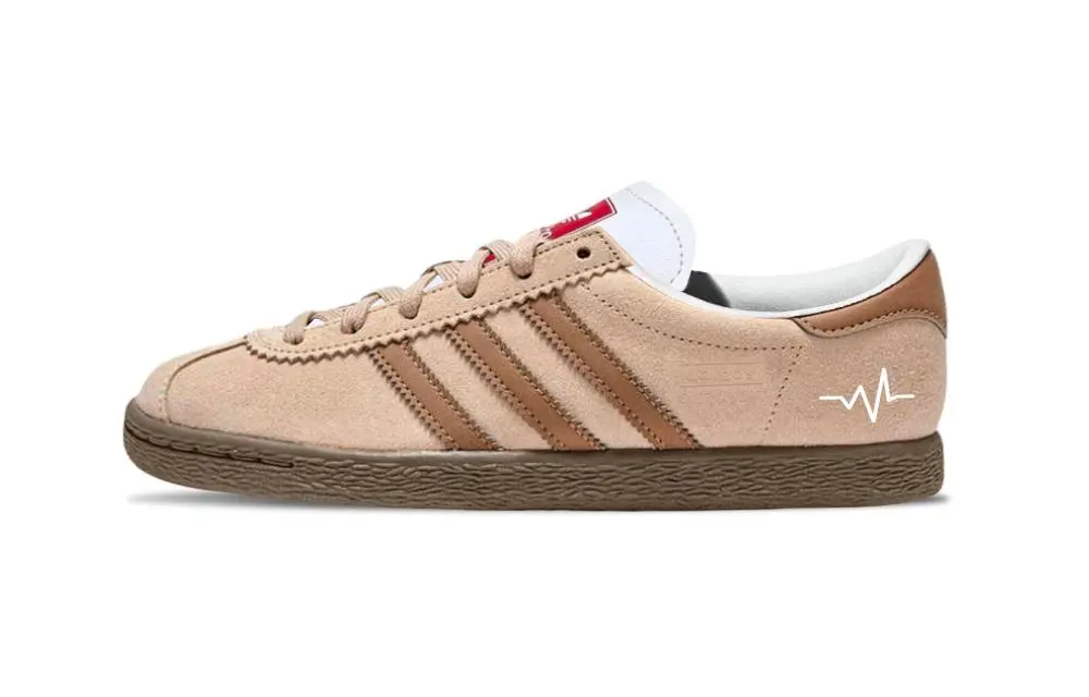 Adidas Originals Stadt Khaki Brown Abrasion Resistant Low top German Army Trainers Unisex Beige Brown