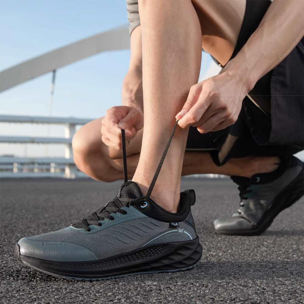 361° Rain Block 6.0 Cushioned Slip Resistant Low Top Casual Running Shoes Men's Gray Black купить в интернет-магазине Yoocart с быстрой доставкой по России.